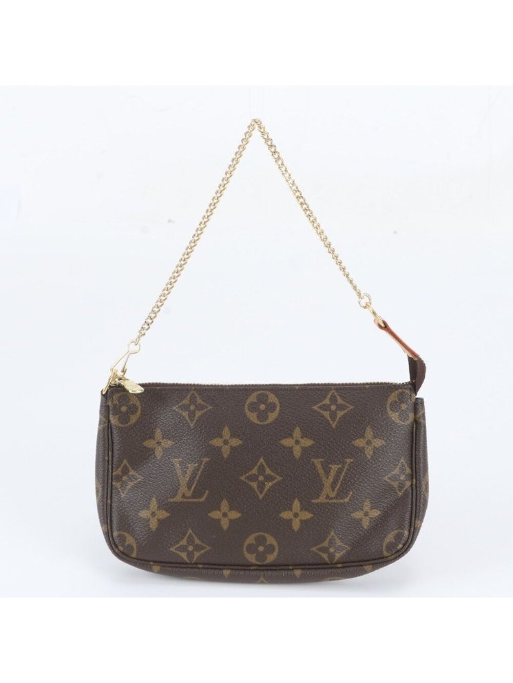 Louis Vuitton Monogram Mini Pochette Accessoires Leather Handbag Tote